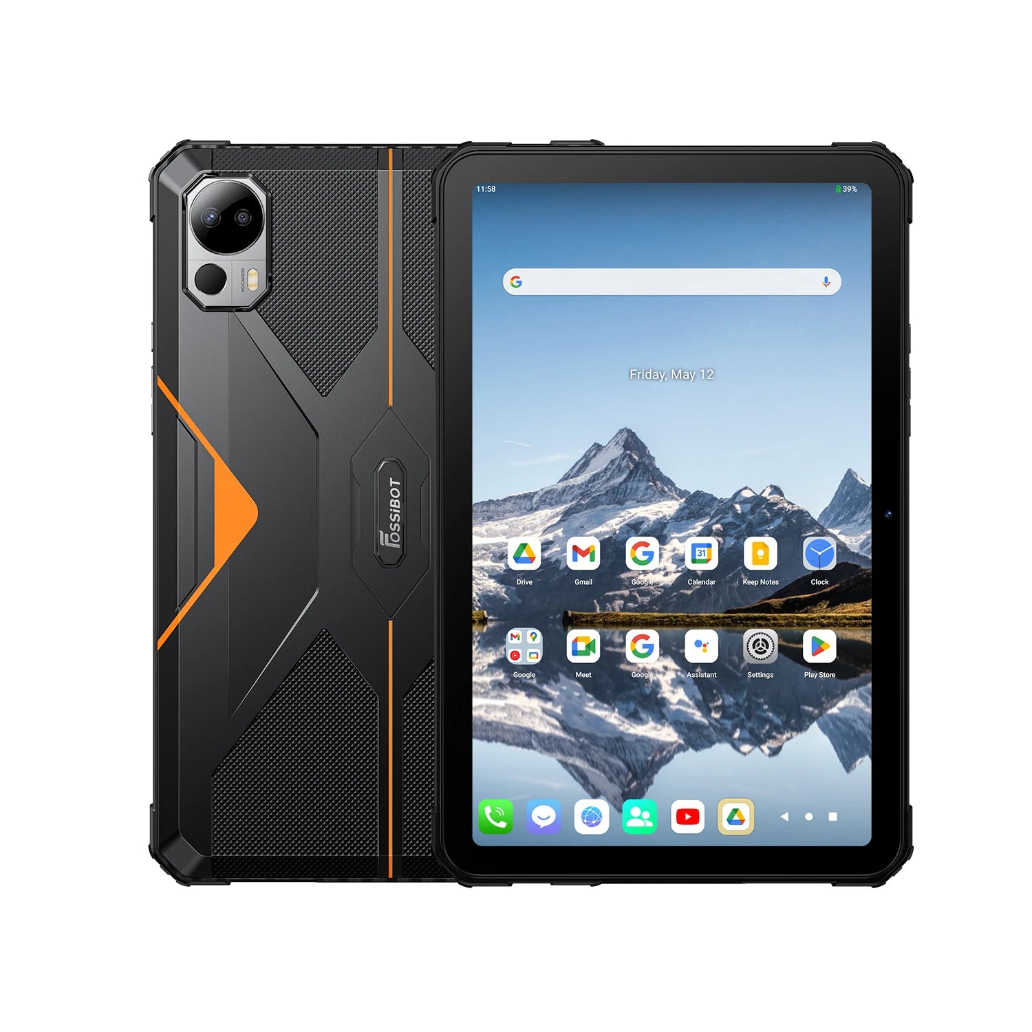 Fossibot DT2 Rugged Tablets 20GB+256GB 22000mAh/66W Android 13 Smart Tablet  IP68
