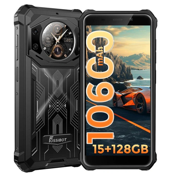 FOSSiBOT F105 12GB+64GB 10300mAh Large Battery 6.745 inch Waterdrop screen Rugged Phone