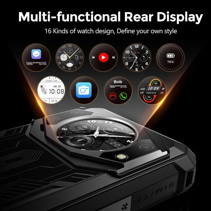 FOSSiBOT F101 PRO  15GB+128GB 5.45-Inch Main & 1.32-inch Innovative & Multifunction Rear Display 10600mAh Hac NFC Rugged Phone